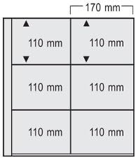 SAFE 1001 Maxi-Album für Postkarten | mit 8 Blättern für 96 Karten | 405 x 380 x 55 mm