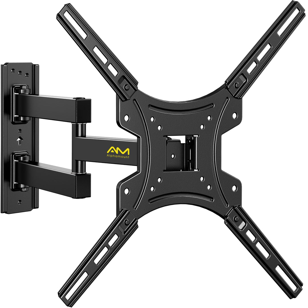 Alphamount TV Wandhalterung, Schwenkbare Neigbare TV Halterung für 26-60 Zoll LED LCD Flach &amp; Curved