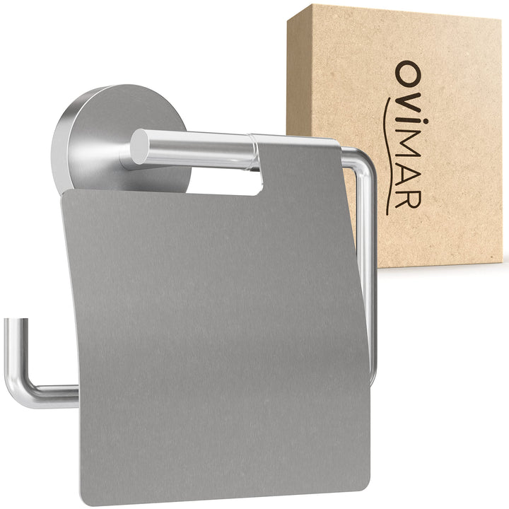 Toilettenpapierhalter Skagen zum Bohren Silber | Klorollenhalter in Edelstahl | Klorollenhalter mit