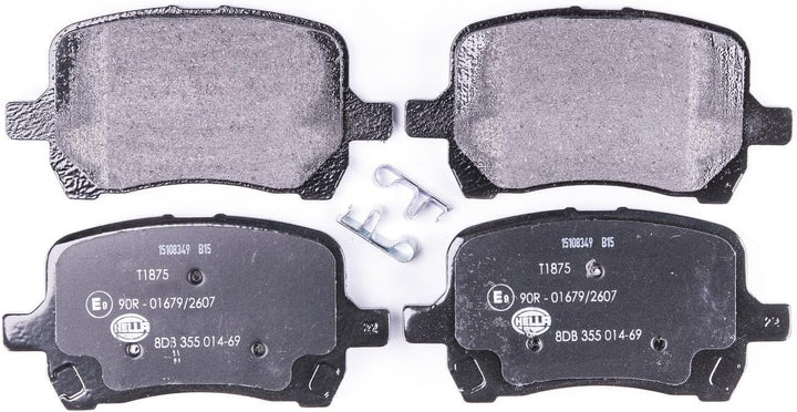 HELLA PAGID 8DB 355 014-691 Bremsbelagsatz - T1875 - Dicke/Stärke: 17mm - Bremssystem: Akebono - mit