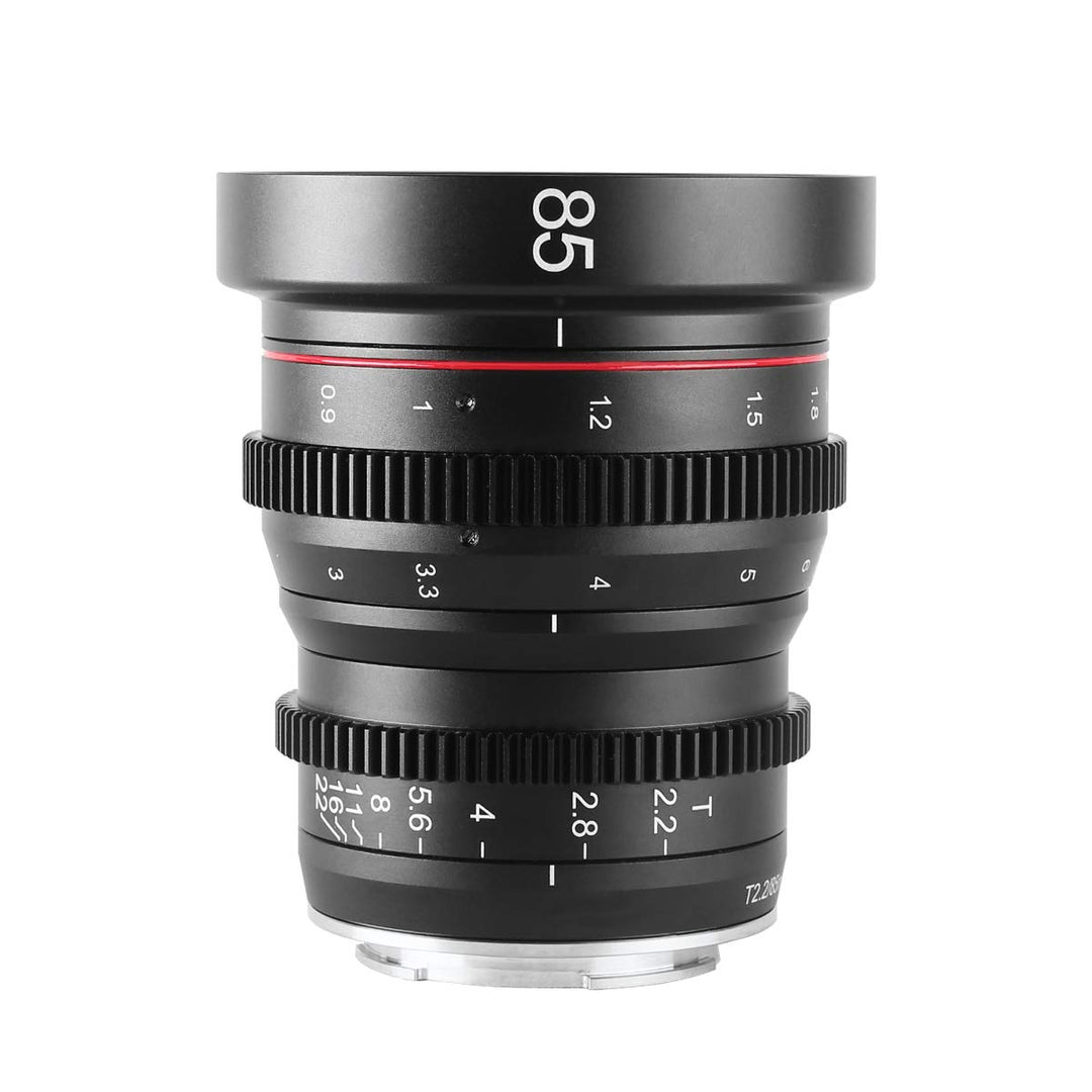 Meike 85mm T2.2 Mini Fixed Prime Manueller Fokus Weitwinkel-Kinoobjektiv für M43 Micro Four Thirds M