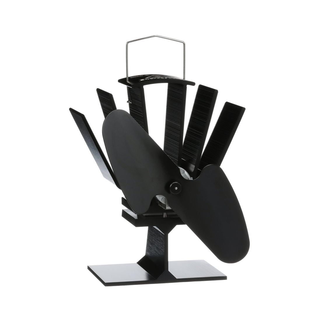 Ecofan Original Mini, Classic Styled, Heat Powered Wood Stove Fan, 85 CFM, 6.5" Blade, Black