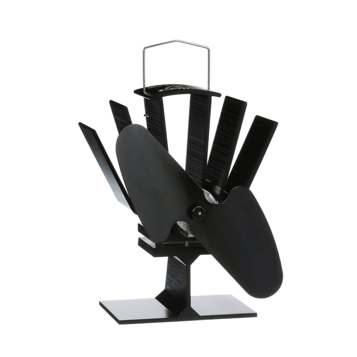 Ecofan Original Mini, Classic Styled, Heat Powered Wood Stove Fan, 85 CFM, 6.5" Blade, Black