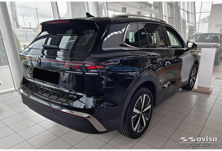 Avisa Schwarz Edelstahl Heckstossstangenschutz kompatibel mit Volkswagen Tiguan III (CT1) 2024- &