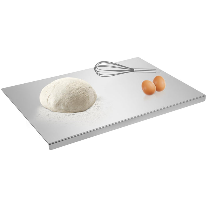 Rainmae 60 x 40cm Edelstahl Schneidebrett Für Fleisch,Fisch & Gemüse,Backen Schneidbrett Metall Stah