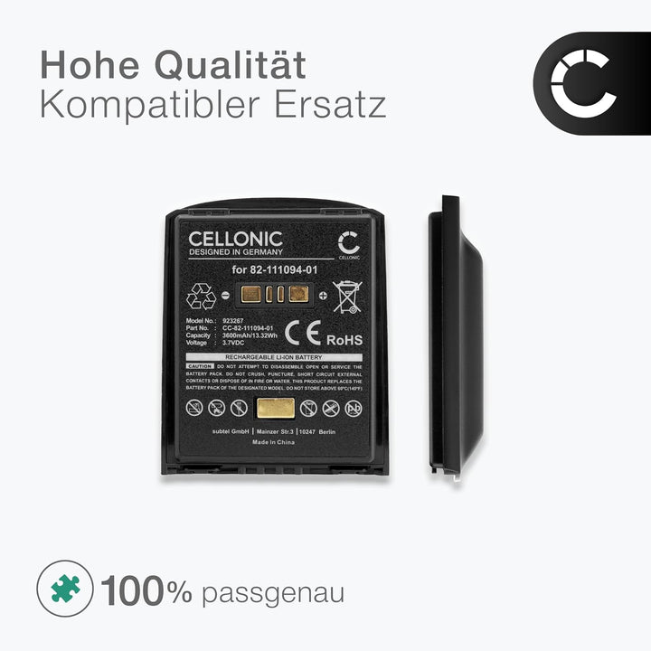 CELLONIC® 3.6V - 3.7V Ersatzakku für Motorola Symbol/Zebra MC65, MC55, MC67, MC55, MC5590 Barcode Sc