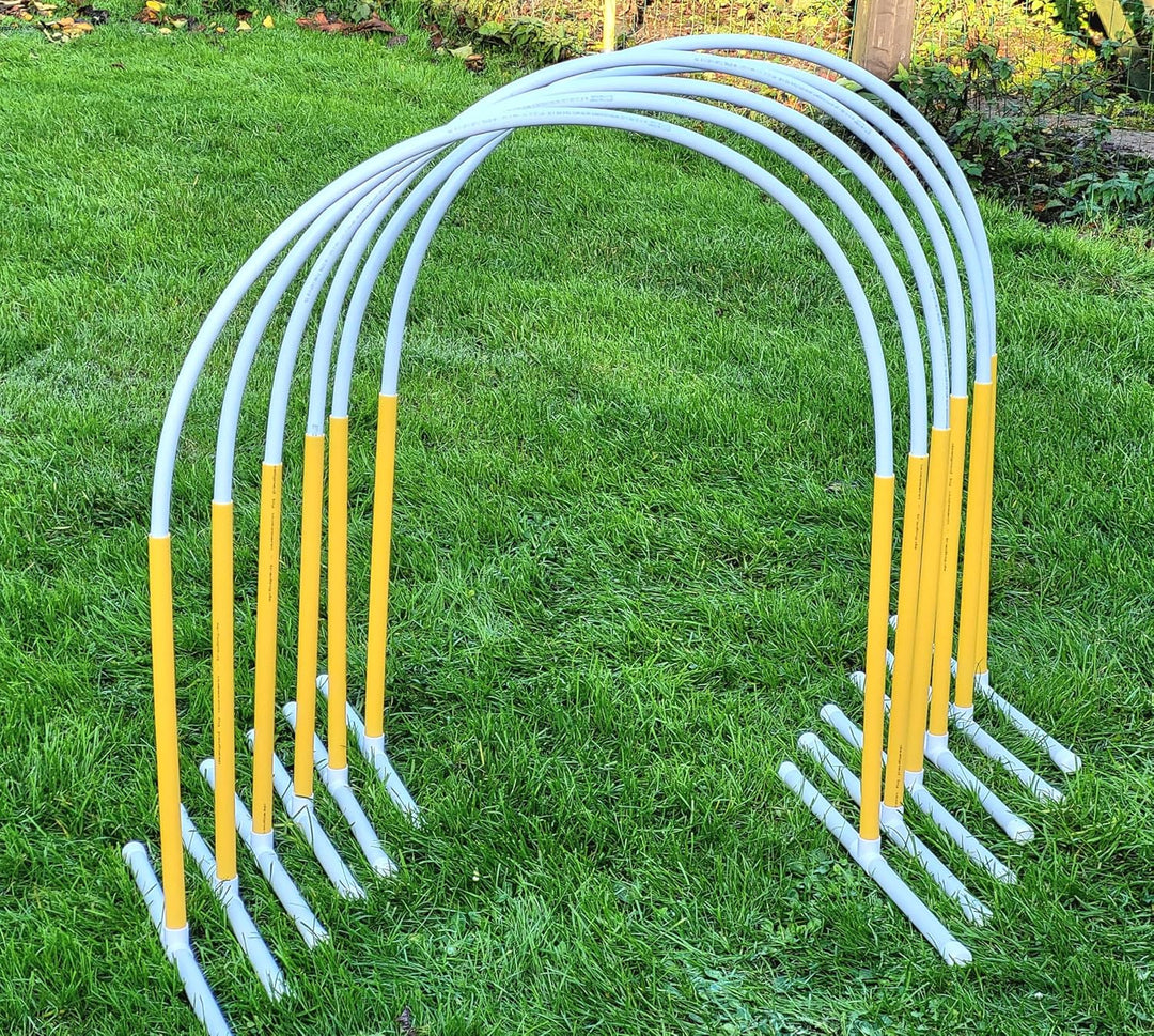 6 x Hoopers Bogen mit Ständer (gelb), Fun-Hoopers