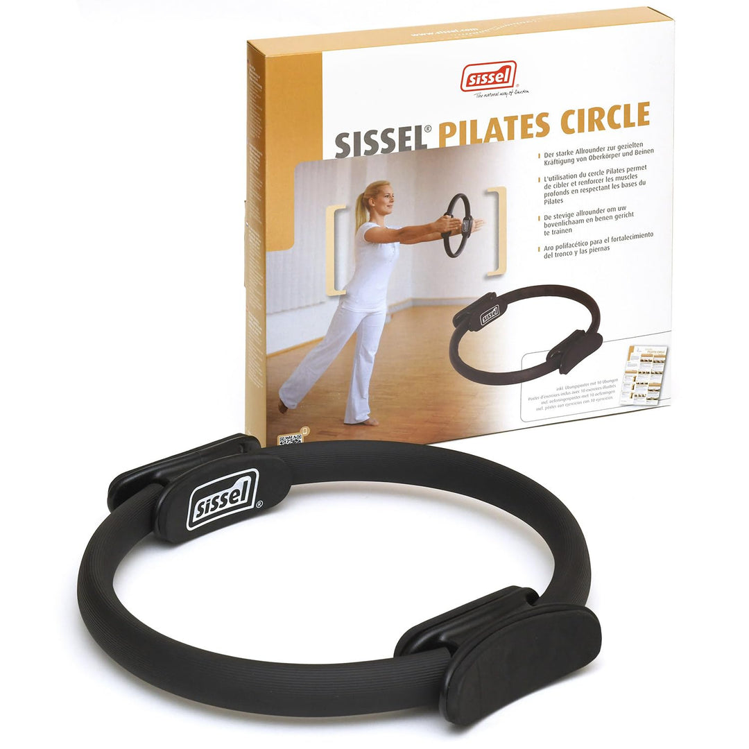 SISSEL PILATES Circle, Pilates-Ring mit rutschfesten Griffen, Trainingsgerät für Core-Training Singl