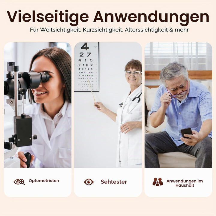 266Pcs Testlinsen-Set, Optisch Metal Optometry Optical Trial Lens Set Messbrille Linse Augenoptiker