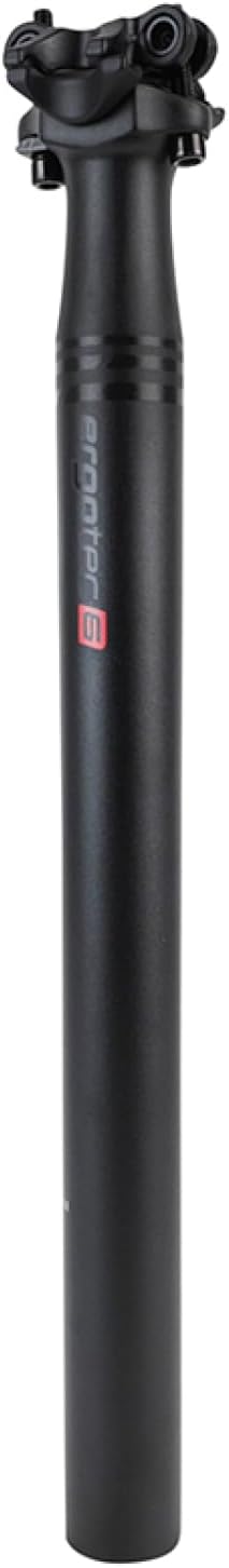 ErgoTec Unisex – Erwachsene Skalar XXL Patentsattelstütze, Schwarz, Ø 34.9 mm,400 mm