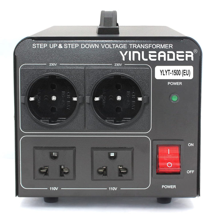 Yinleader 1500W 230V bis 110V USA Spannungswandler Ringkern-Transformator 1500 Watt - In: 110V oder