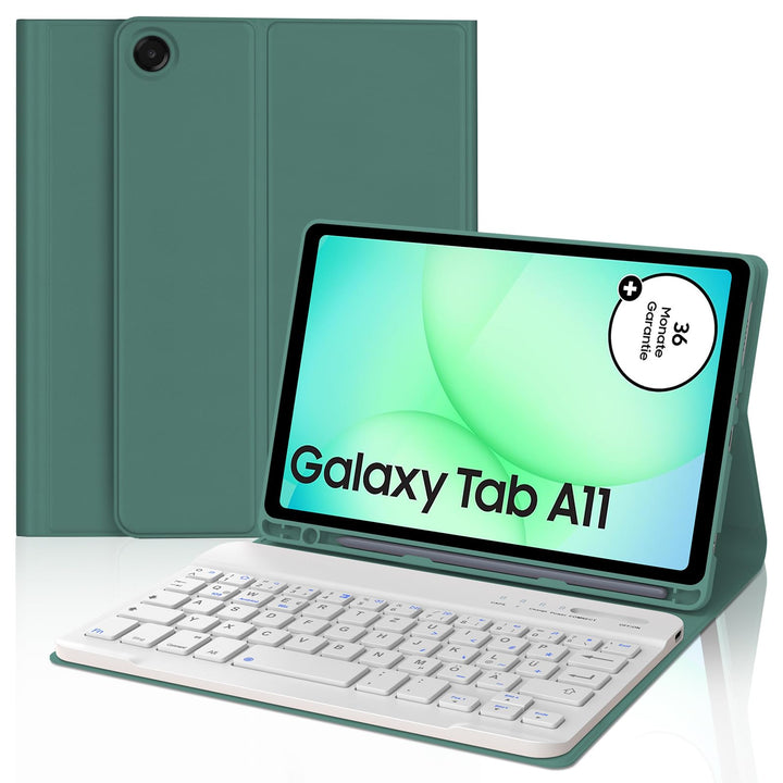 IVEOPPE Hülle mit Tastatur für Samsung Galaxy Tab A11 8.7 Zoll, Deutsches QWERTZ Keyboard, Magnetisc