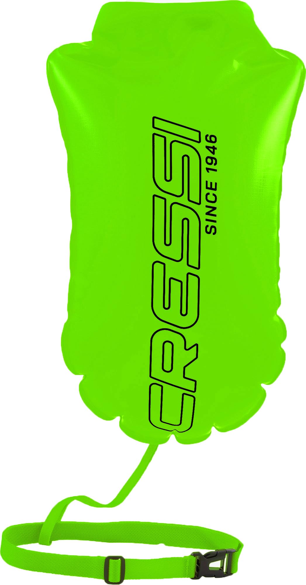 Cressi Glide Swim Buoy - 28 l, Fluo - Hohe Sichtbarkeit & Aufblasbare Signalboje - Trockenes Innenfa