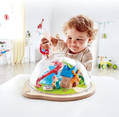 Hape Lilys Erlebniskuppel von Hape | 3D Spielzeug mit magnetischem Labyrinth, Erlebniskuppel für Kin