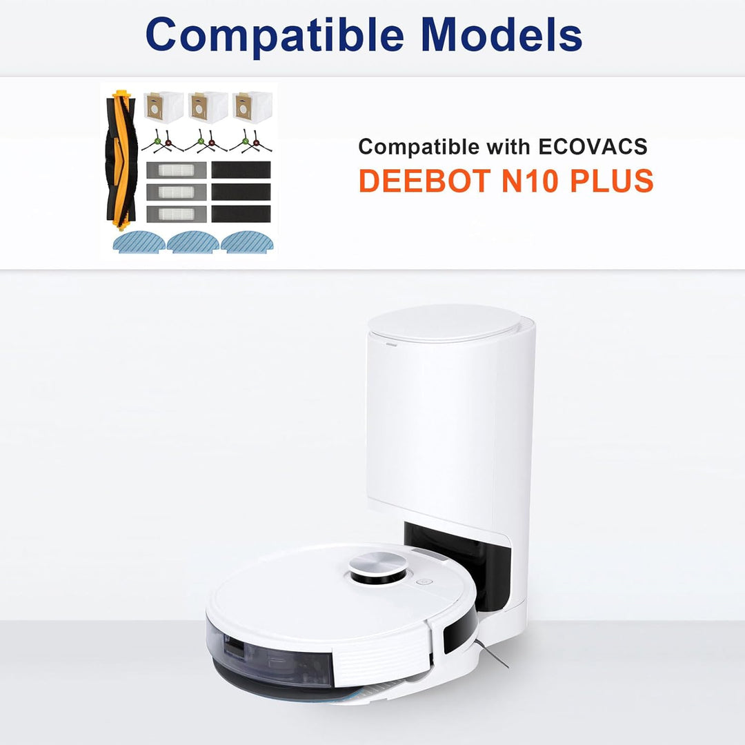 Feilifan Zubehör-Set für ECOVACS DEEBOT N10 PLUS/ T9+/ N8 PRO+/ N8+/ T8AIVI+/ T8+ Saugroboter, 19-te