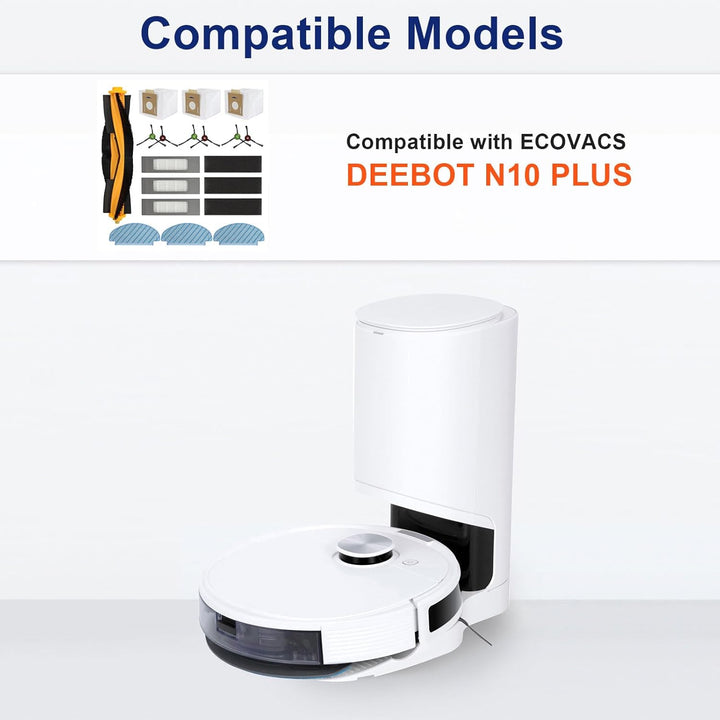 Feilifan Zubehör-Set für ECOVACS DEEBOT N10 PLUS/ T9+/ N8 PRO+/ N8+/ T8AIVI+/ T8+ Saugroboter, 19-te