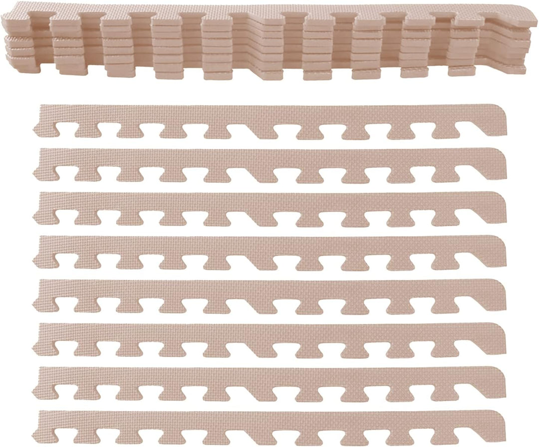 Sporttrend 24® 4 Schutzmatten + 8 Randstücke Set 60x60x1cm | 1,44qm | Bodenschutzmatte Unterlegmatte