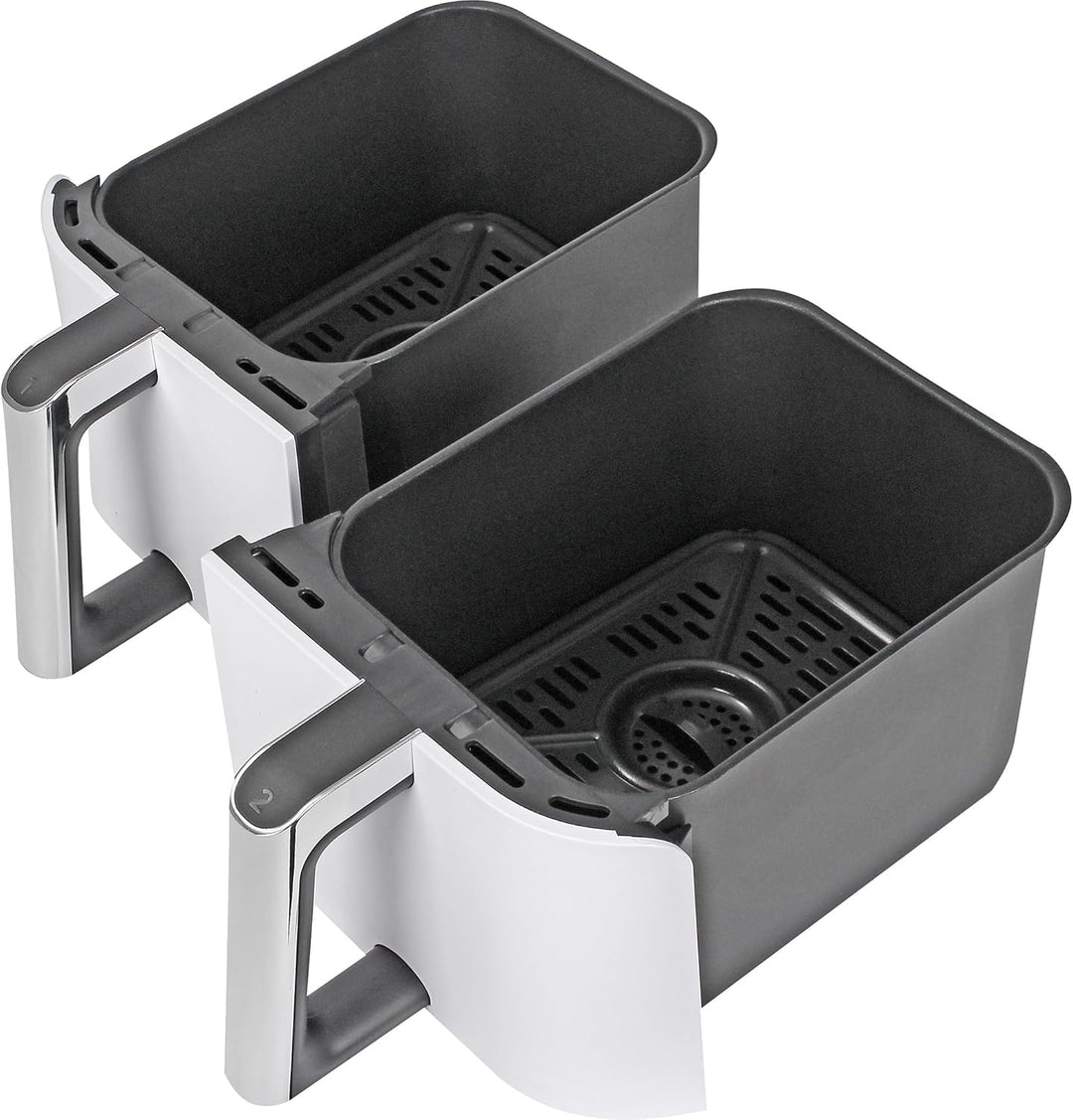 Ninja AF400EUWH MAX Foodi Dual Zone Heissluftfritteu weiss