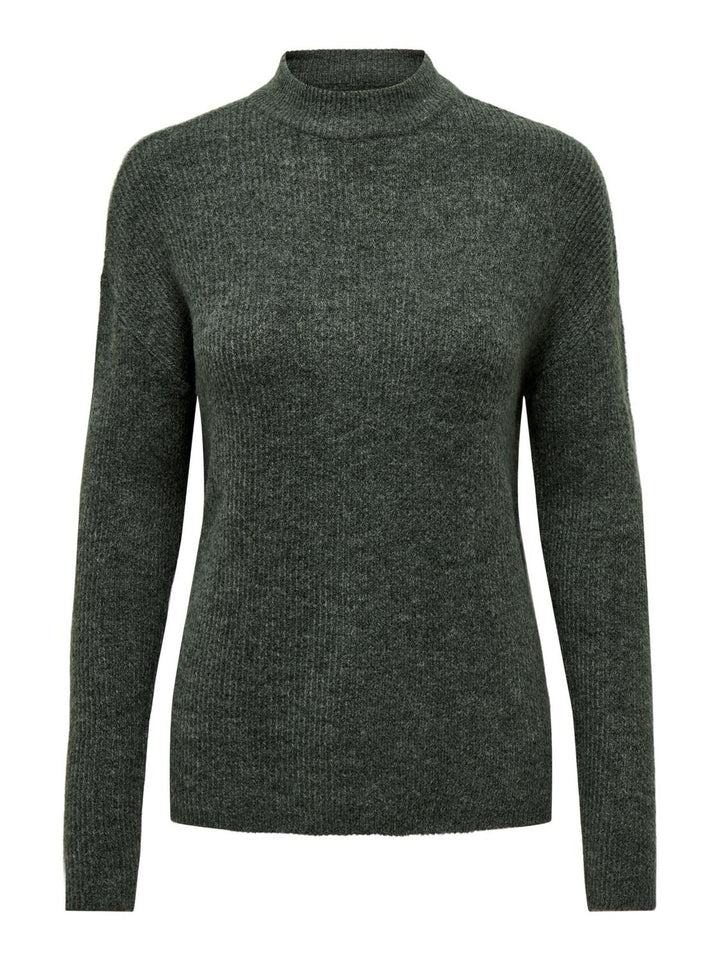 ONLY Female Strickpullover ONLCAMILLA Strickpullover, L Pine Grove/Detail:melange