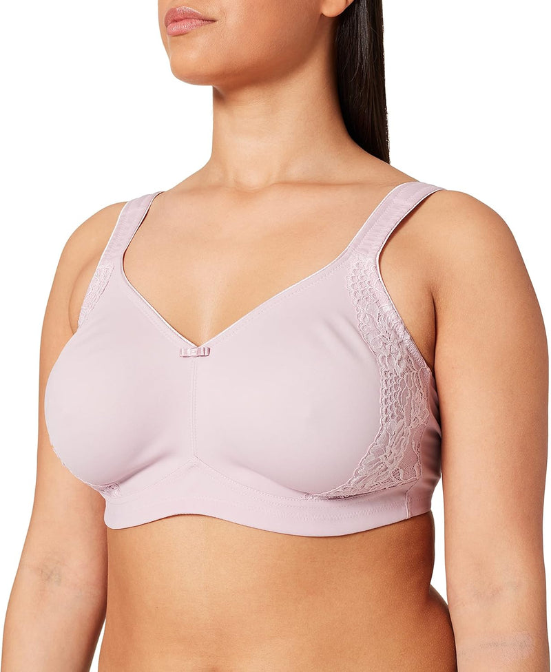 SUSA BH ohne Bügel I Minimizer BH mit seitlich am Cup angebrachter Spitze I Bügelloser BH mit breite