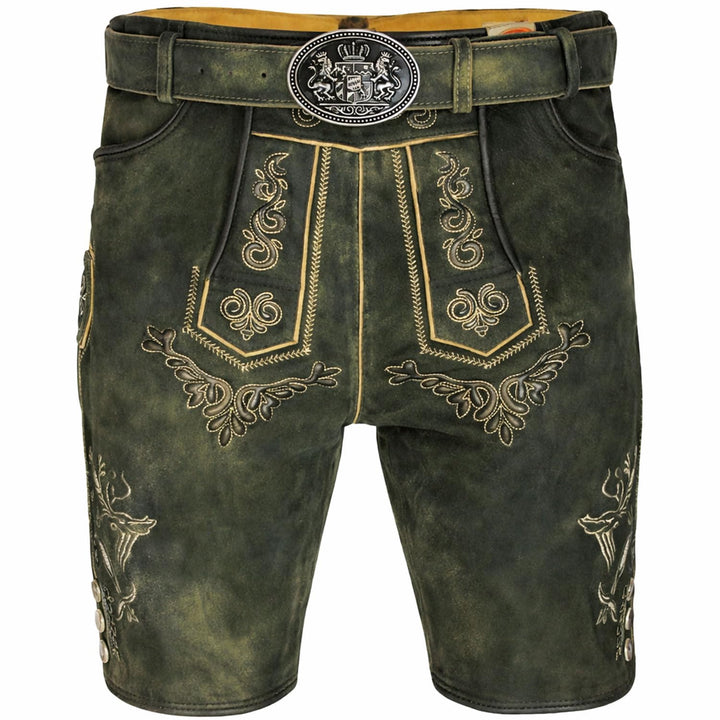 Maddox Herren Lederhose Ronn 54 Braun, 54 Braun