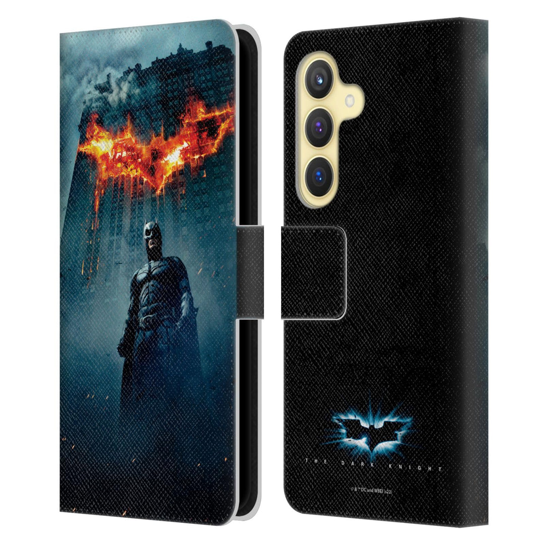 Head Case Designs Offizielle The Dark Knight Batman-Plakat Wichtige Kunst Leder-Wallet-Hülle Kompati