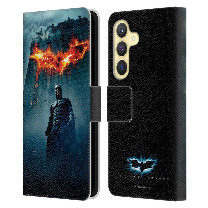 Head Case Designs Offizielle The Dark Knight Batman-Plakat Wichtige Kunst Leder-Wallet-Hülle Kompati