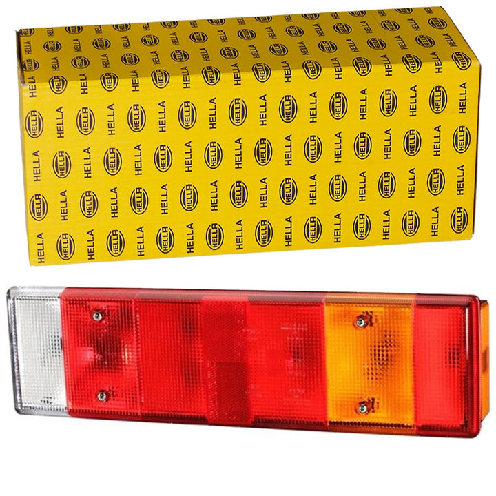 HELLA Heckleuchte - Glühlampe - 24V - Anbau/geschraubt - ECE/ADR/GGVS - Lichtscheibenfarbe: mehrfarb