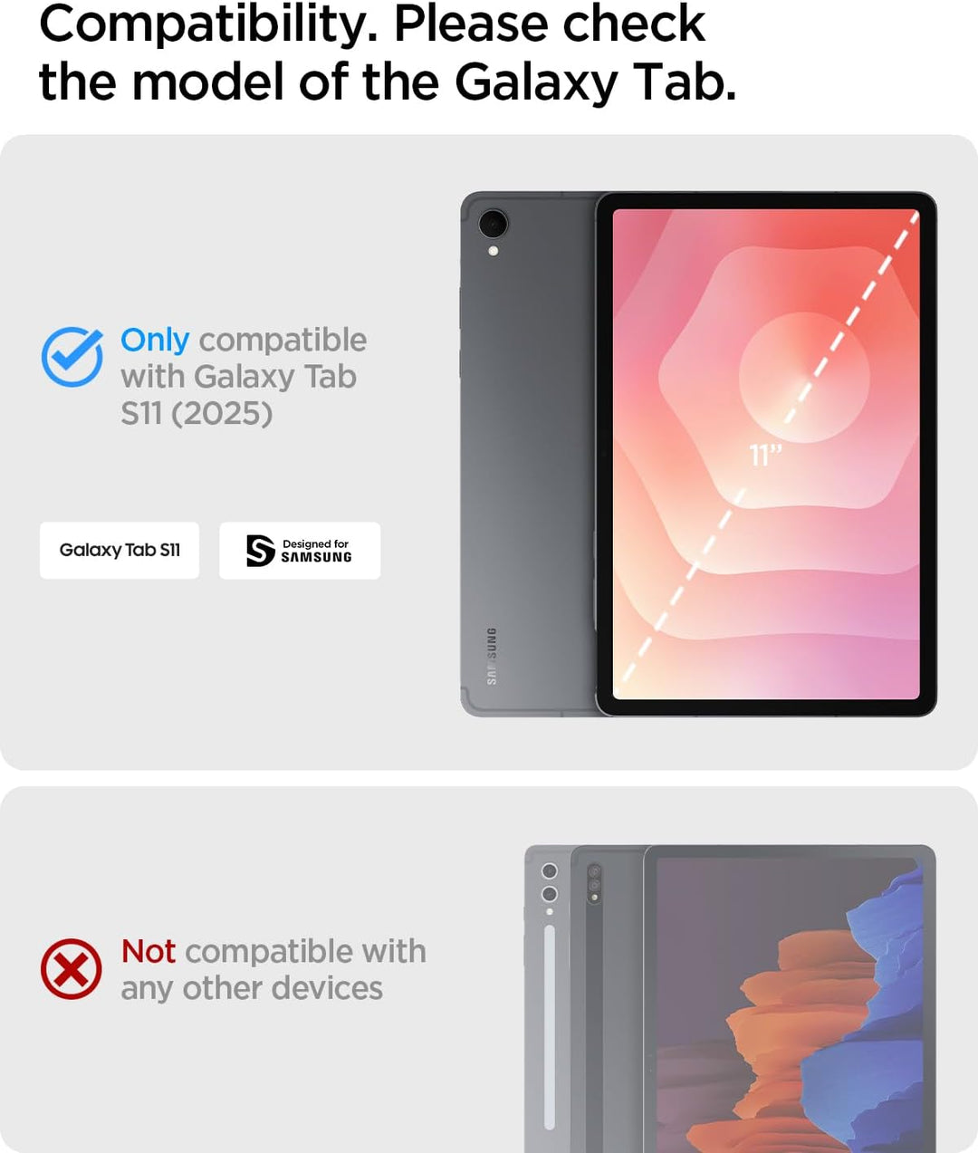 Spigen Rugged Armor Pro Hülle für Galaxy Tab S11 (2025) | Robuste Hülle mit S Pen Halter, Tri Fold C