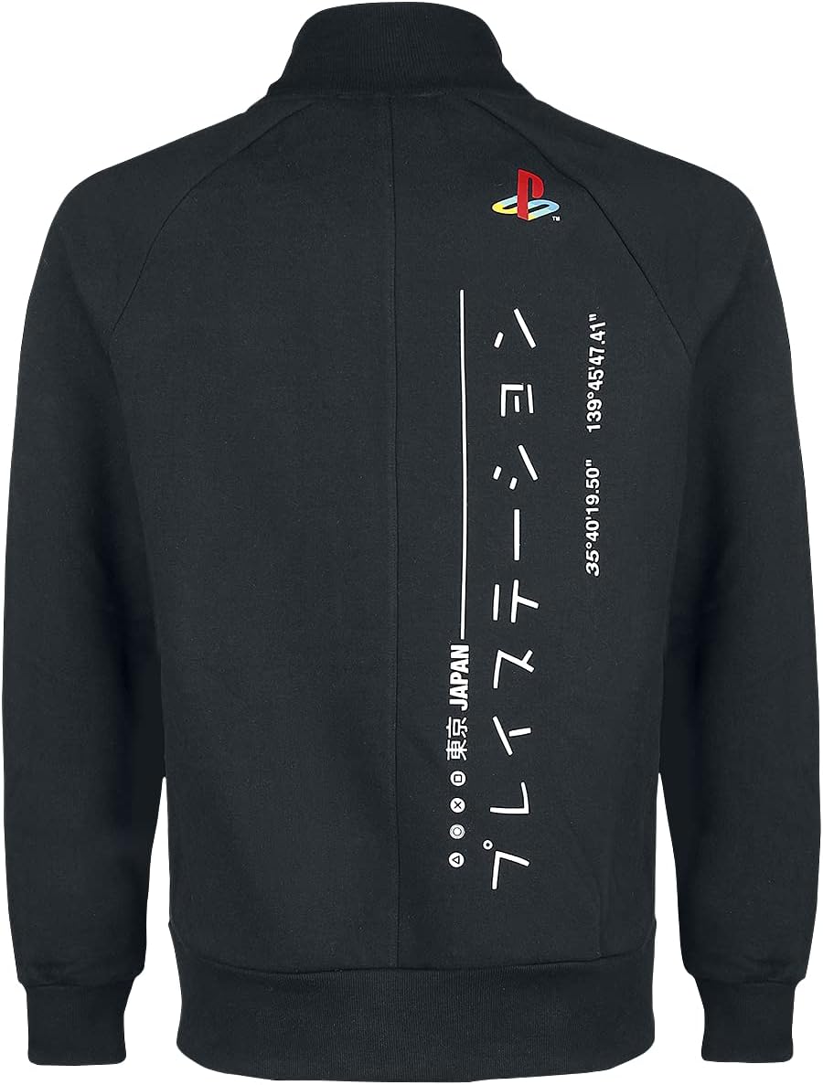 Difuzed Sony Playstation Tech19 Bomberjacke, nahtlos, Schwarz , S