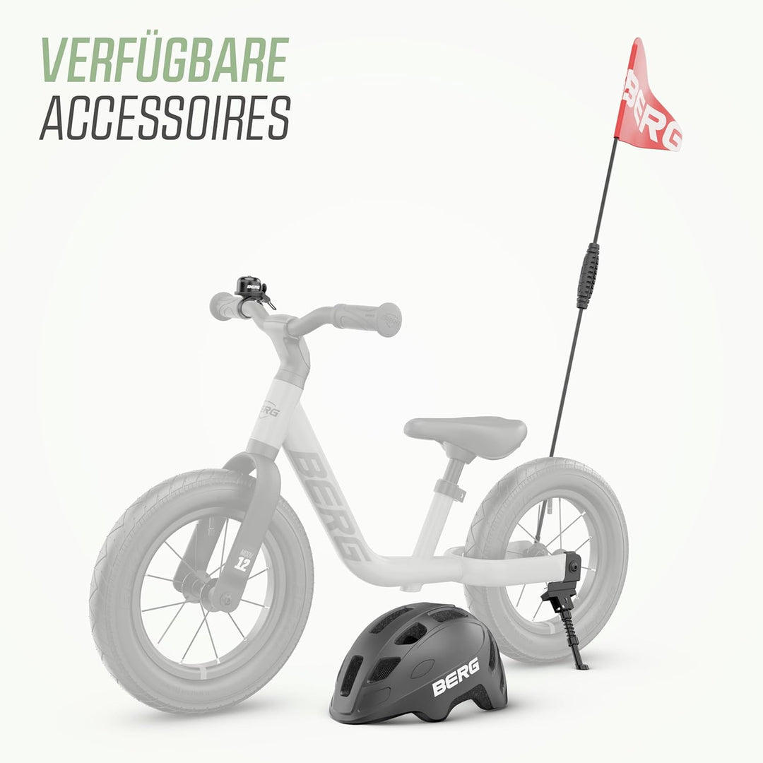 BERG MOOV 12 Laufrad | ab 2,5 Jahre | 12 Zoll | Lauflernrad bis 30 kg mit Luftreifen | Lenkrad und S