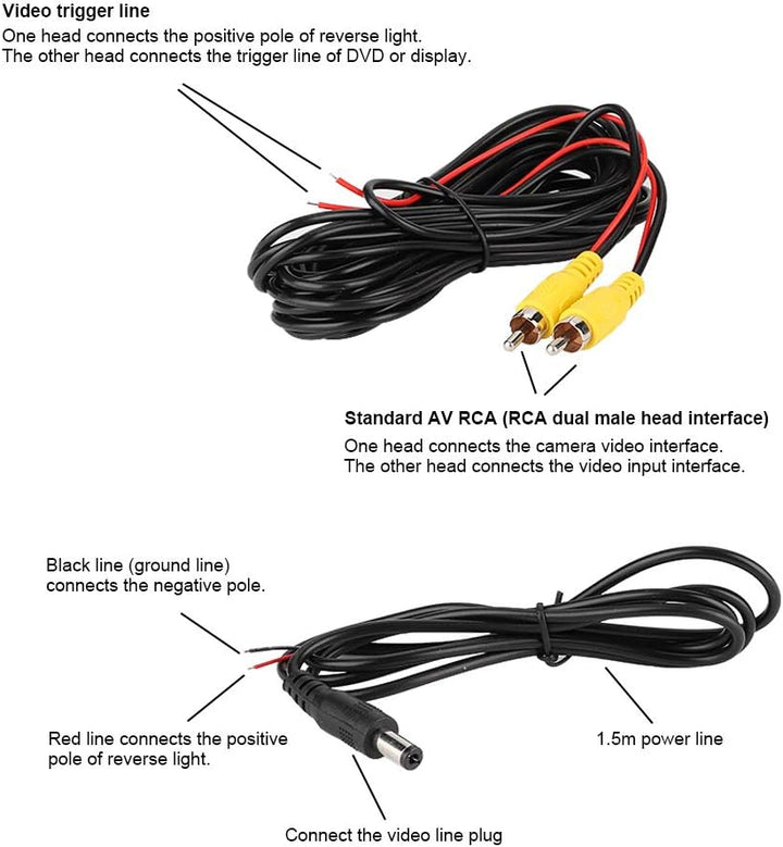 Dioche Rückfahrkamera Auto, Professionelle Rückfahrkamera mit IP67 Schutz, 170° HD Weitwinkel und Na