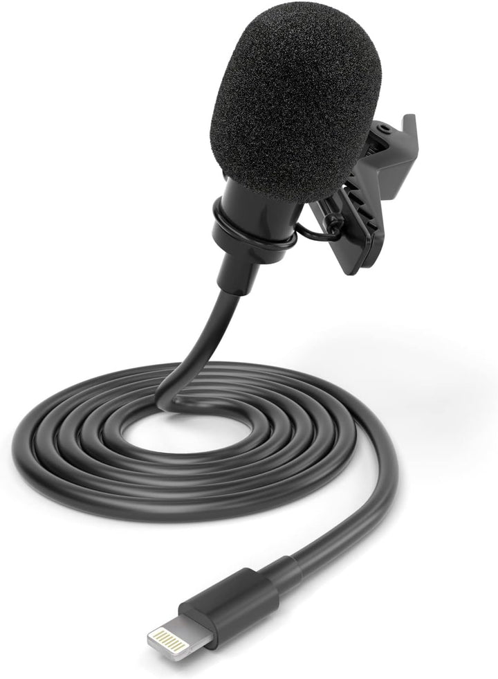 ayex Lavalier Mikrofon Kompatibel mit iPhone Kompatibel mit iPad Windschutz und Klemme perfekt für I