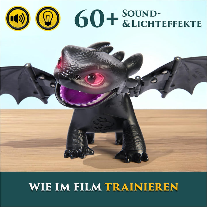 Dreamworks How to Train your Dragon, Interaktive Drachenfigur Ohnezahn mit Licht- und Soundeffekten