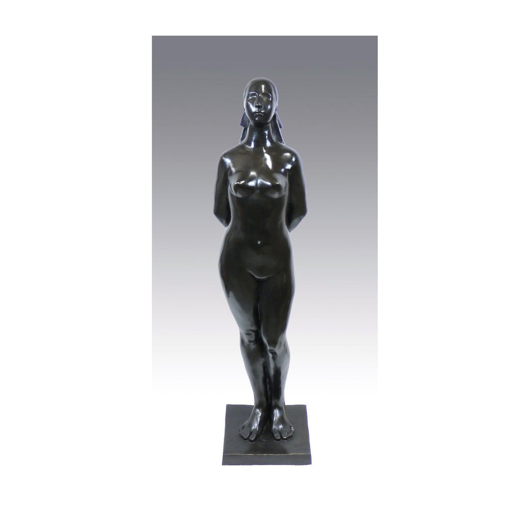 Grosse Moderne Bronzefigur - Stehender Frauenakt - Gaston Lachaise Skulptur - Moderne Kunst Figur -