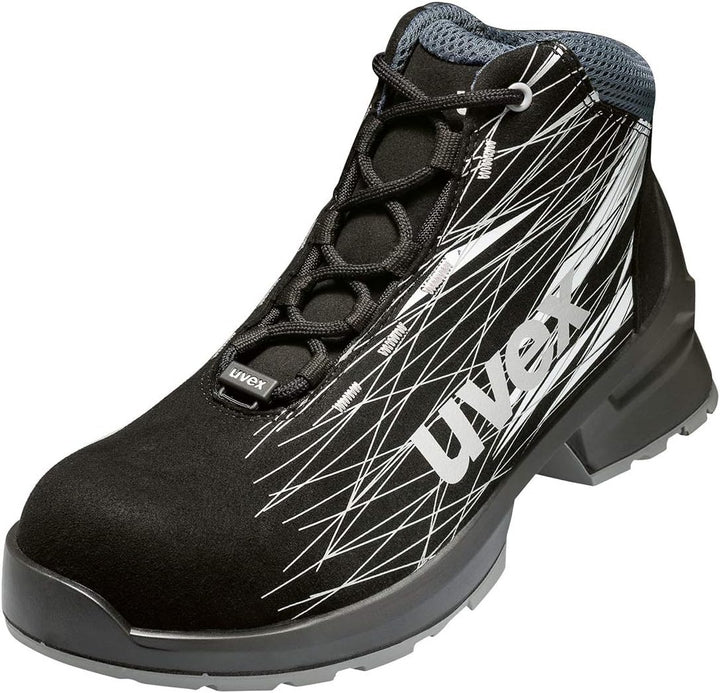 Uvex 1 Arbeitsstiefel - S2-Sicherheitsstiefel S1 SRC ESD - Schwarz, Grösse:45 45 EU Schwarz, 45 EU S