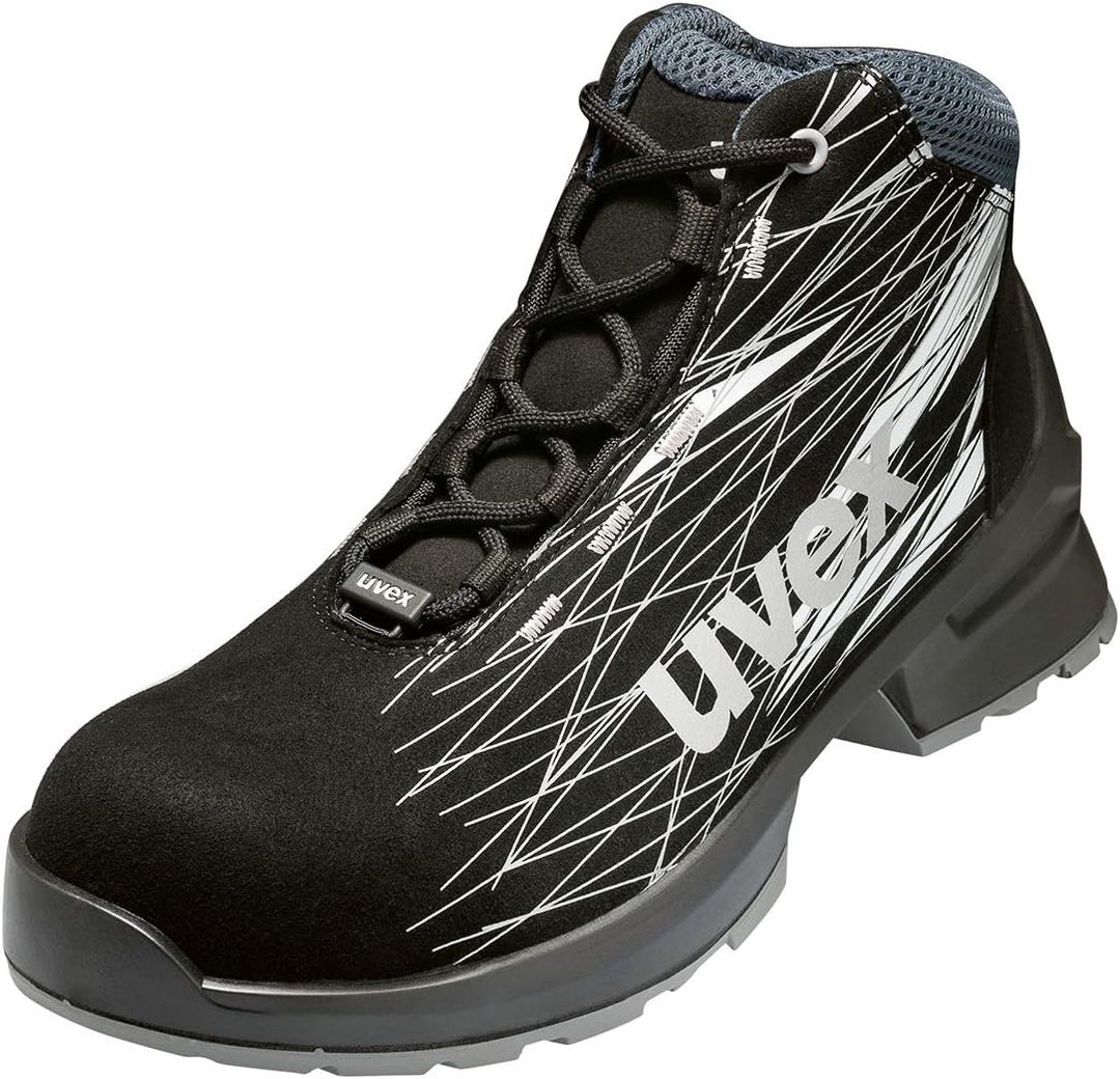 Uvex 1 Arbeitsstiefel - S2-Sicherheitsstiefel S1 SRC ESD - Schwarz, Grösse:45 45 EU Schwarz, 45 EU S