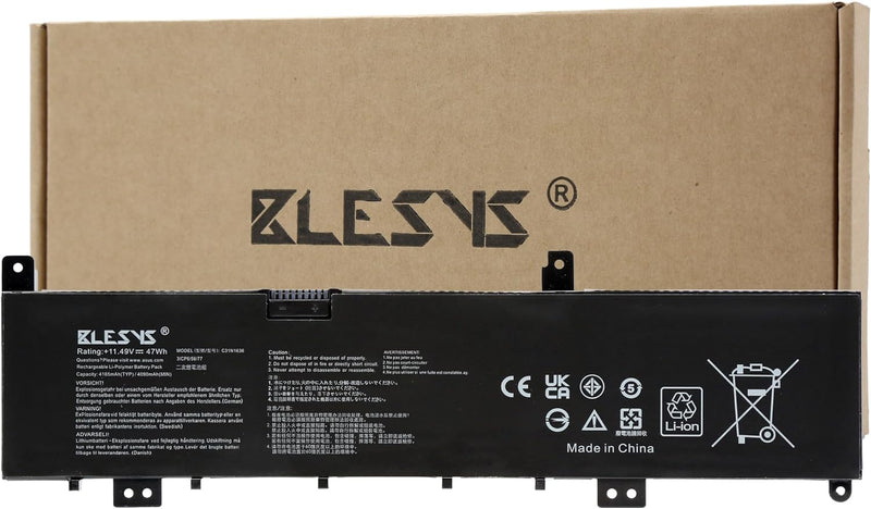 BLESYS C31N1636 Akku für ASUS VivoBook Pro 15 N580G N580GD N580VD N580VN X580VD X580VN M580GD Series