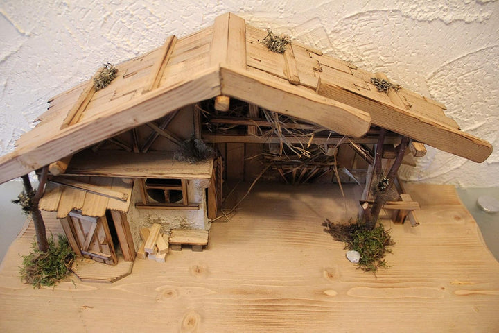 Holz und Gartentrends Weihnachtskrippe Krippe Krippenstall Weihnachten Weihnachtskrippen Tischkrippe