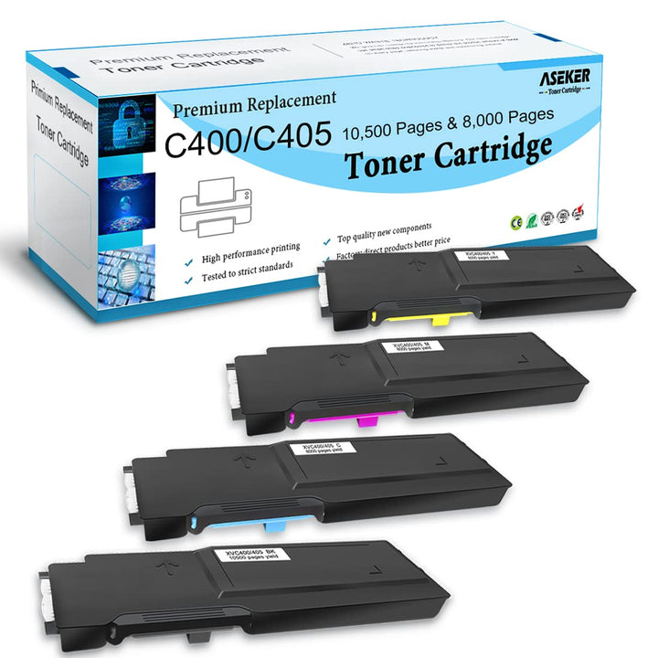 4 Packungen Kompatibler Tonerkartusche für Xerox VersaLink C400 C400V C400N C400DN C405 C405V C405N