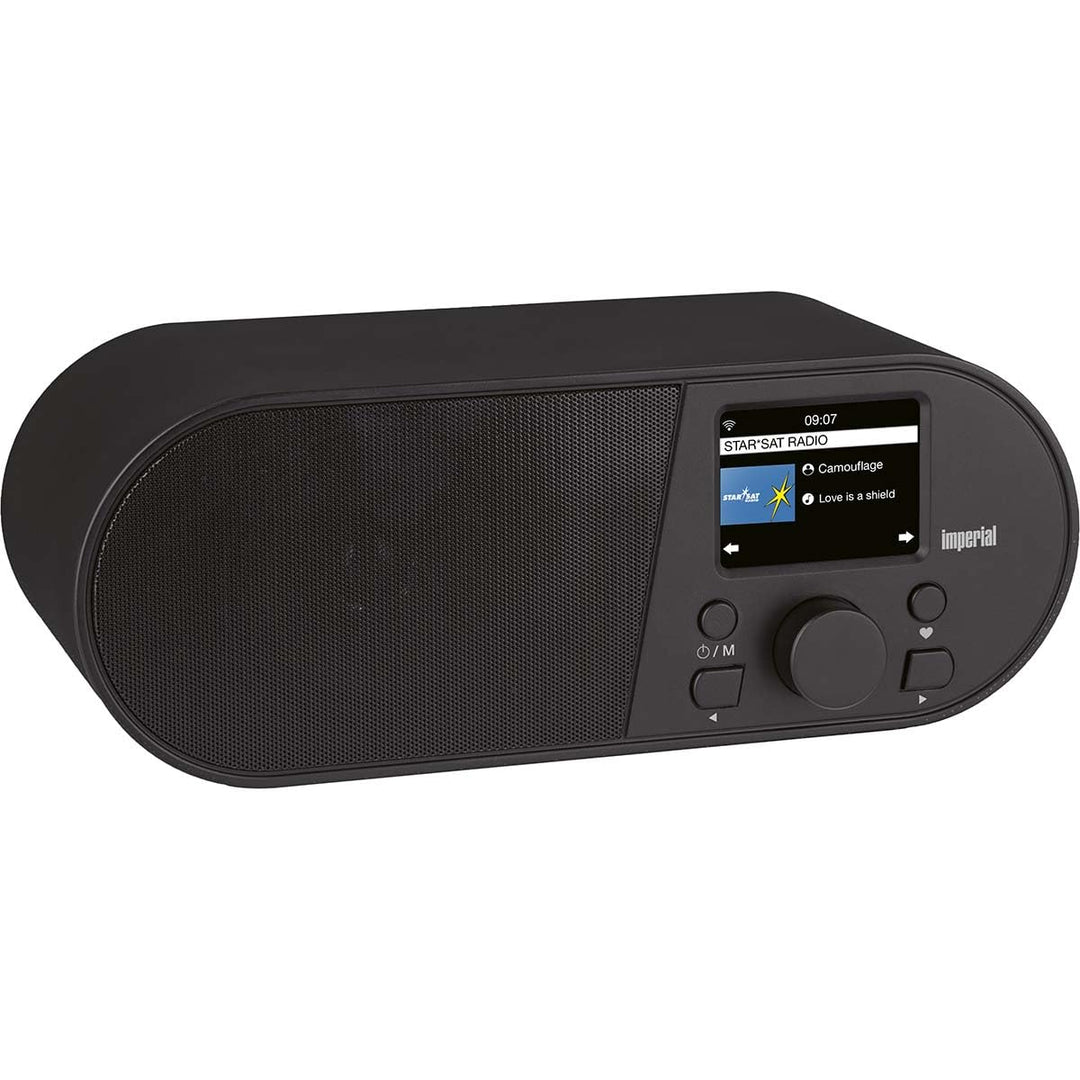 Imperial i105 Internetradio (WLAN, Mediaplayer, USB, DLNA, Farbdisplay, Wecker, Appsteuerung) schwar