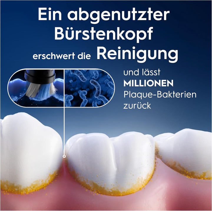 Oral-B iO Ultimative Reinigung Aufsteckbürsten für elektrische Zahnbürste, 8 Stück, ultimative Zahnr