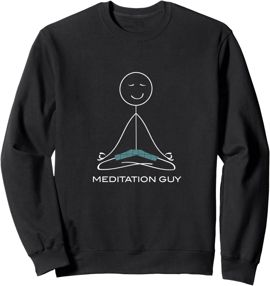 Lustige Männermeditation, Jungen-Achtsamkeitsgeschenk Sweatshirt