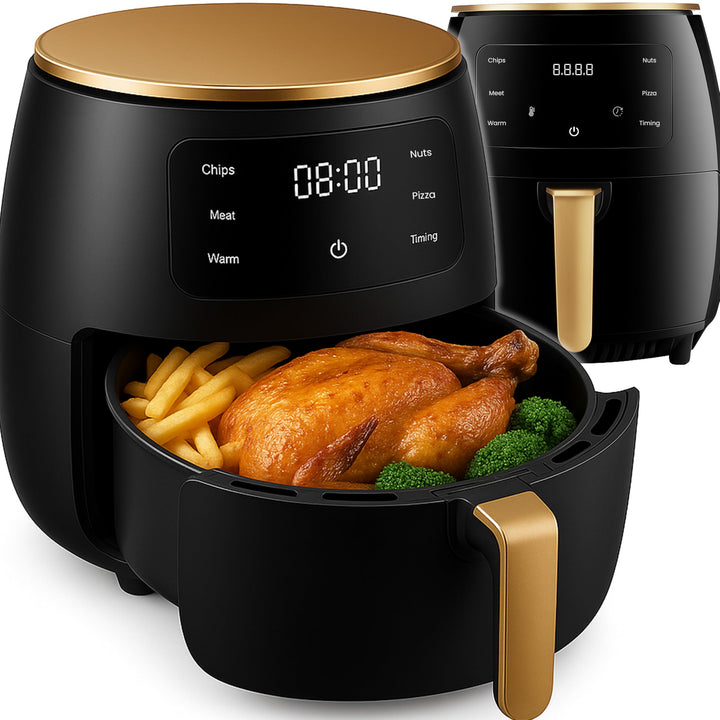 Retoo Heissluftfritteuse XXL 4,5L Airfryer mit 2400W Leistung, LED-Touchscreen, 6-in-1 Funktionen, H