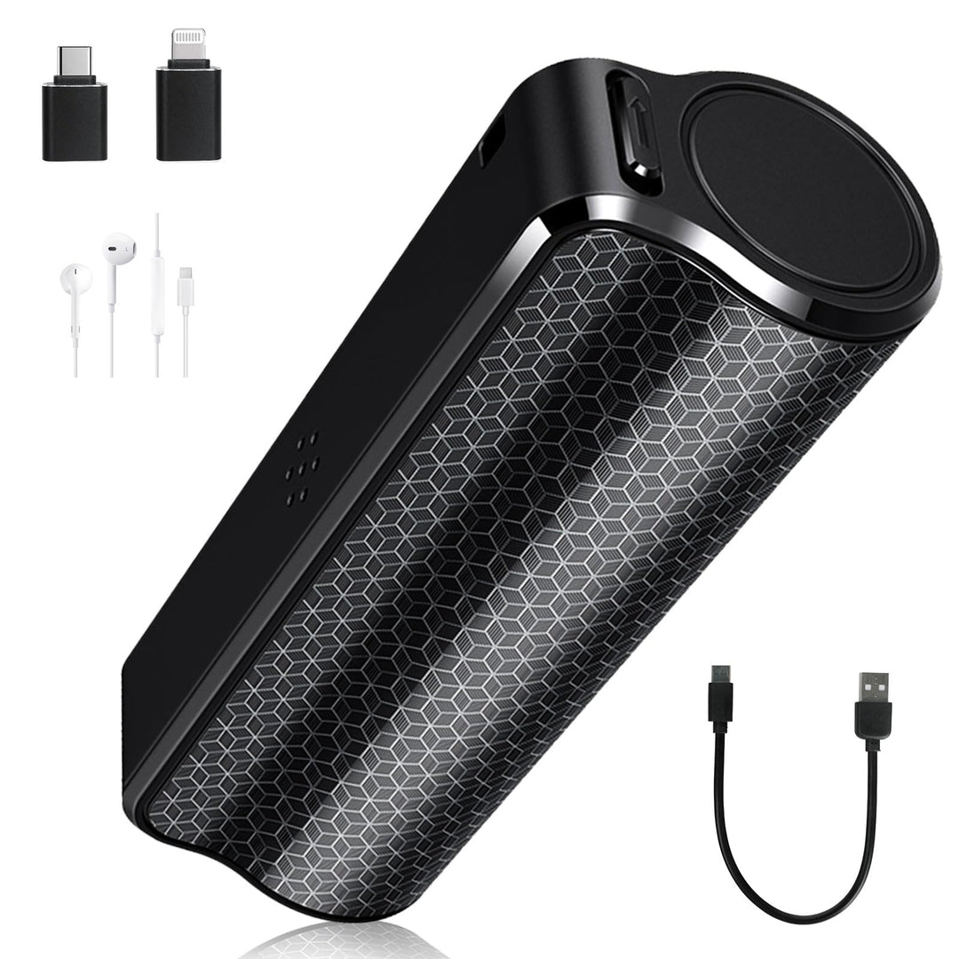Diktiergerät Mini - 128 GB Diktiergerät Magnetisches 1536 Kbps mit One-Touch-Aufnahme, Mini-Audio-Re