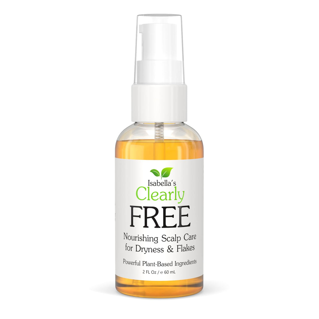 Isabella’s Clearly FREE, Natural Anti Dandruff Oil | Itch Relief for Dry Scalp, Itchy Scalp, Dermati