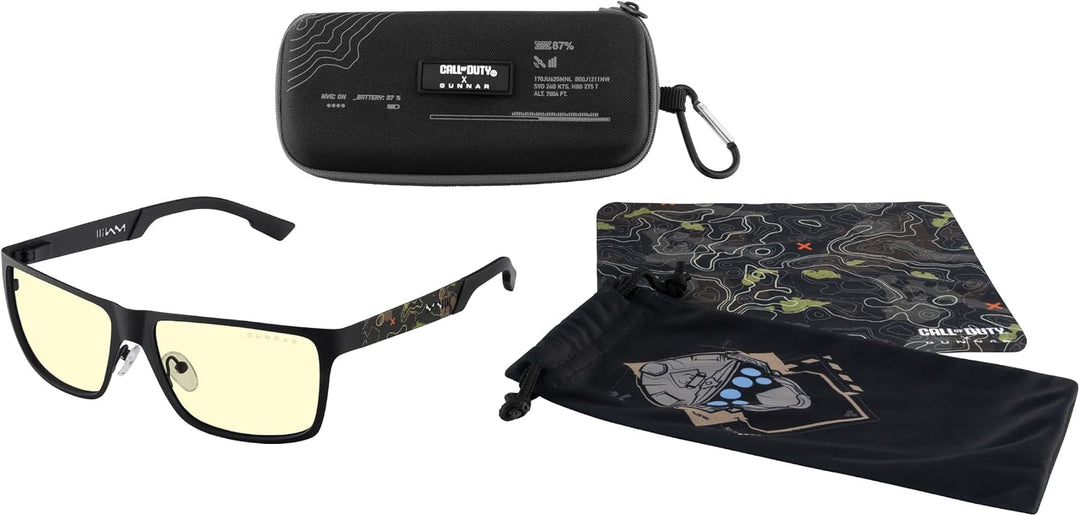 Gunnar Brille gegen blaues Licht – UAV Edition Call Of Duty | Farbe: Onyx Topo | Farbtöne: Amber (65