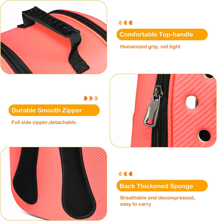 ALLSOPETS Katzenträger-Rucksack Bubble Hunderucksackträger Faltbares Haustier Rucksack für Katzen We
