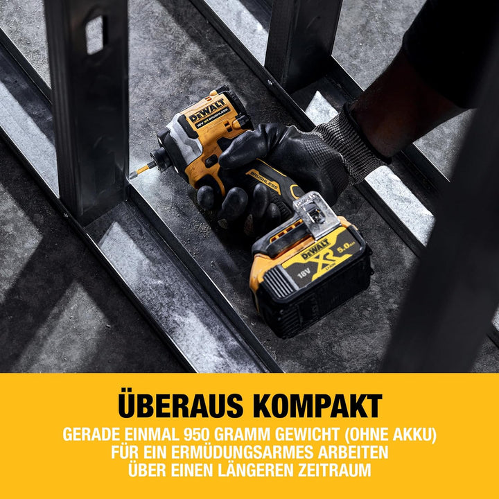 Dewalt 18V XR Akku-Schlagschrauber DCF850N (¼“ Zoll Innensechskant-Aufnahme mit Selbstverriegelung,
