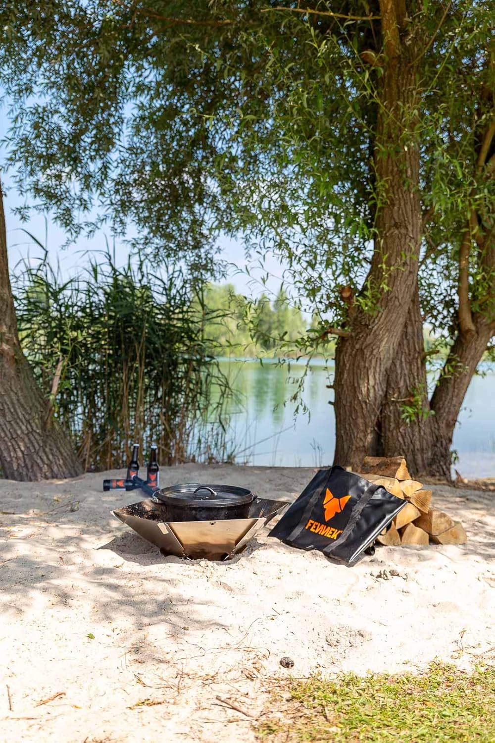 FENNEK Tasche | Zubehör für die Mobile Feuerschale Hexagon und 4FIRE aus Edelstahl | für Camping, Tr